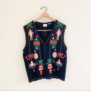Vintage Bobbie Brooks Ugly Holiday Christmas Vest